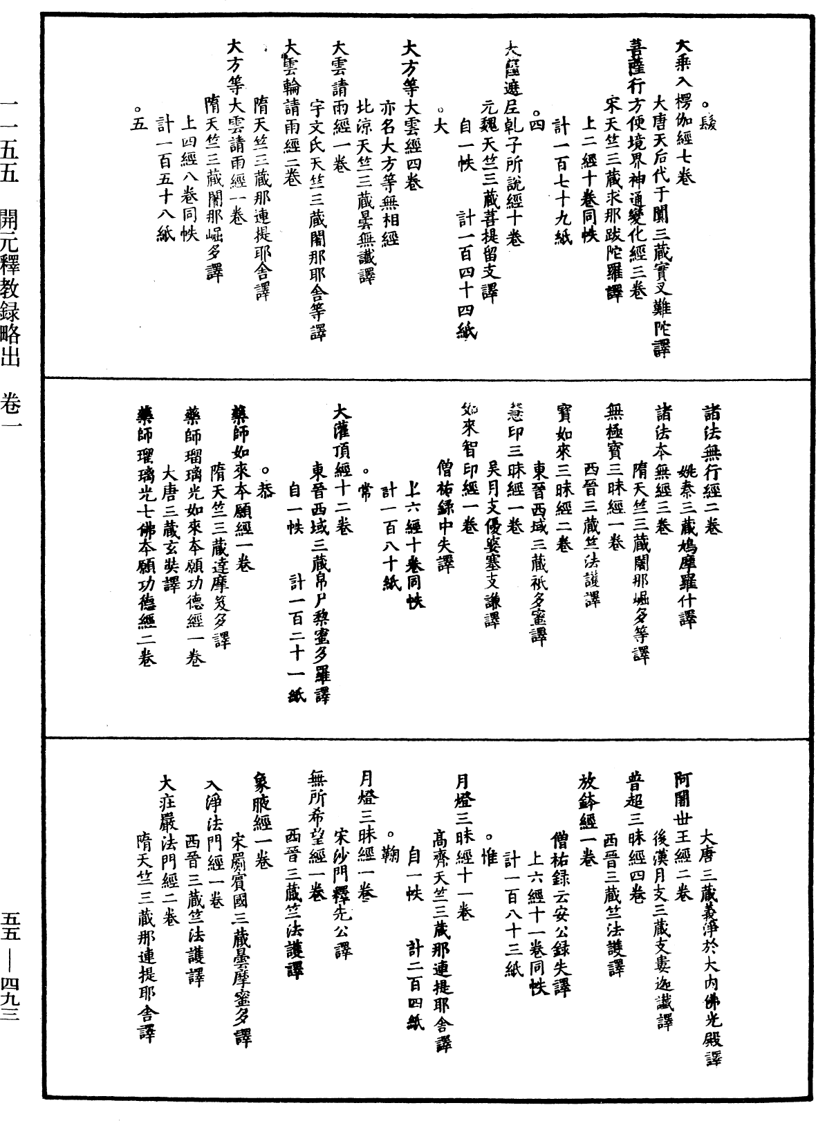 開元釋教錄略出《中華大藏經》_第55冊_第493頁