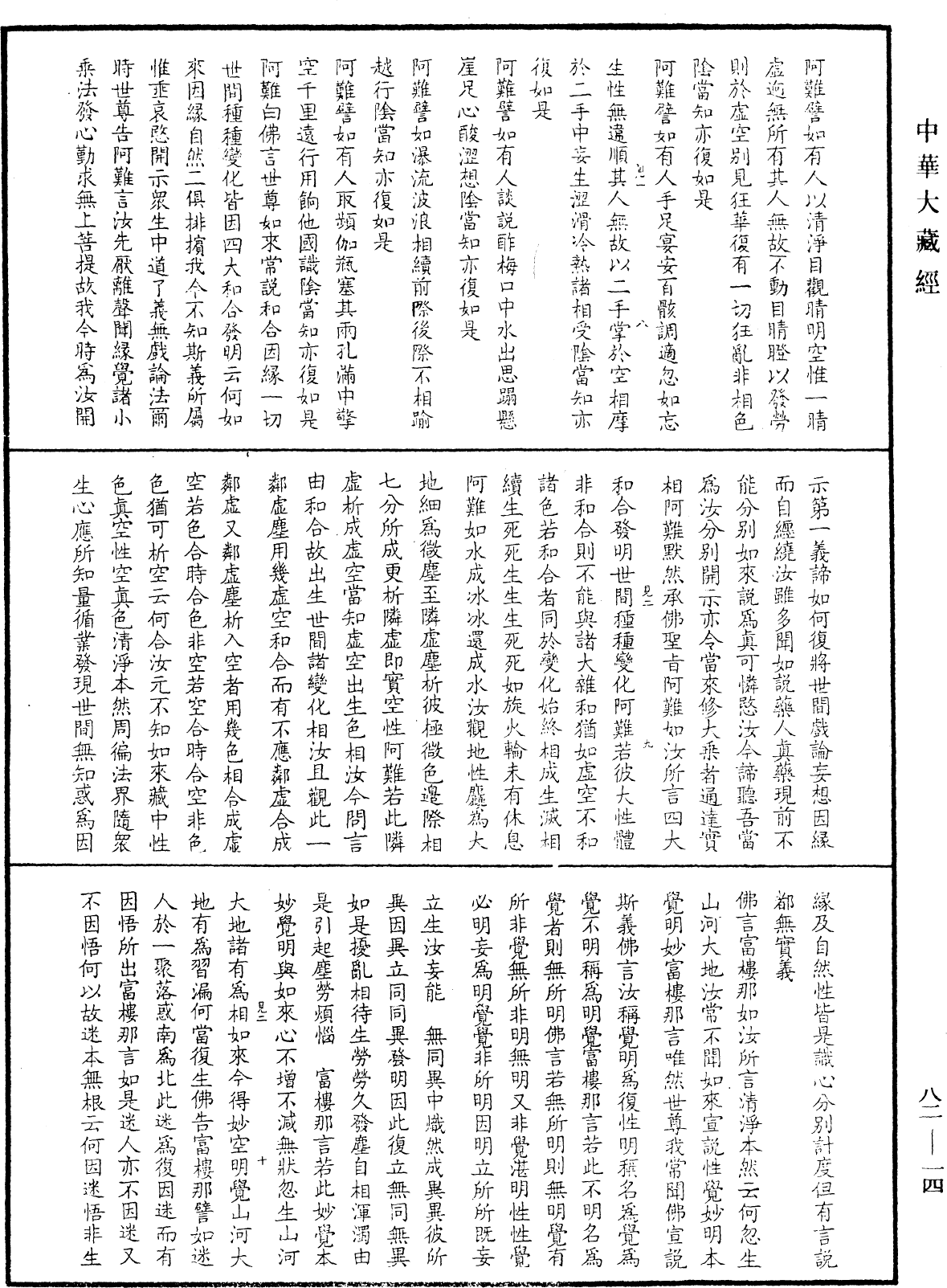 御錄經海一滴《中華大藏經》_第82冊_第0014頁