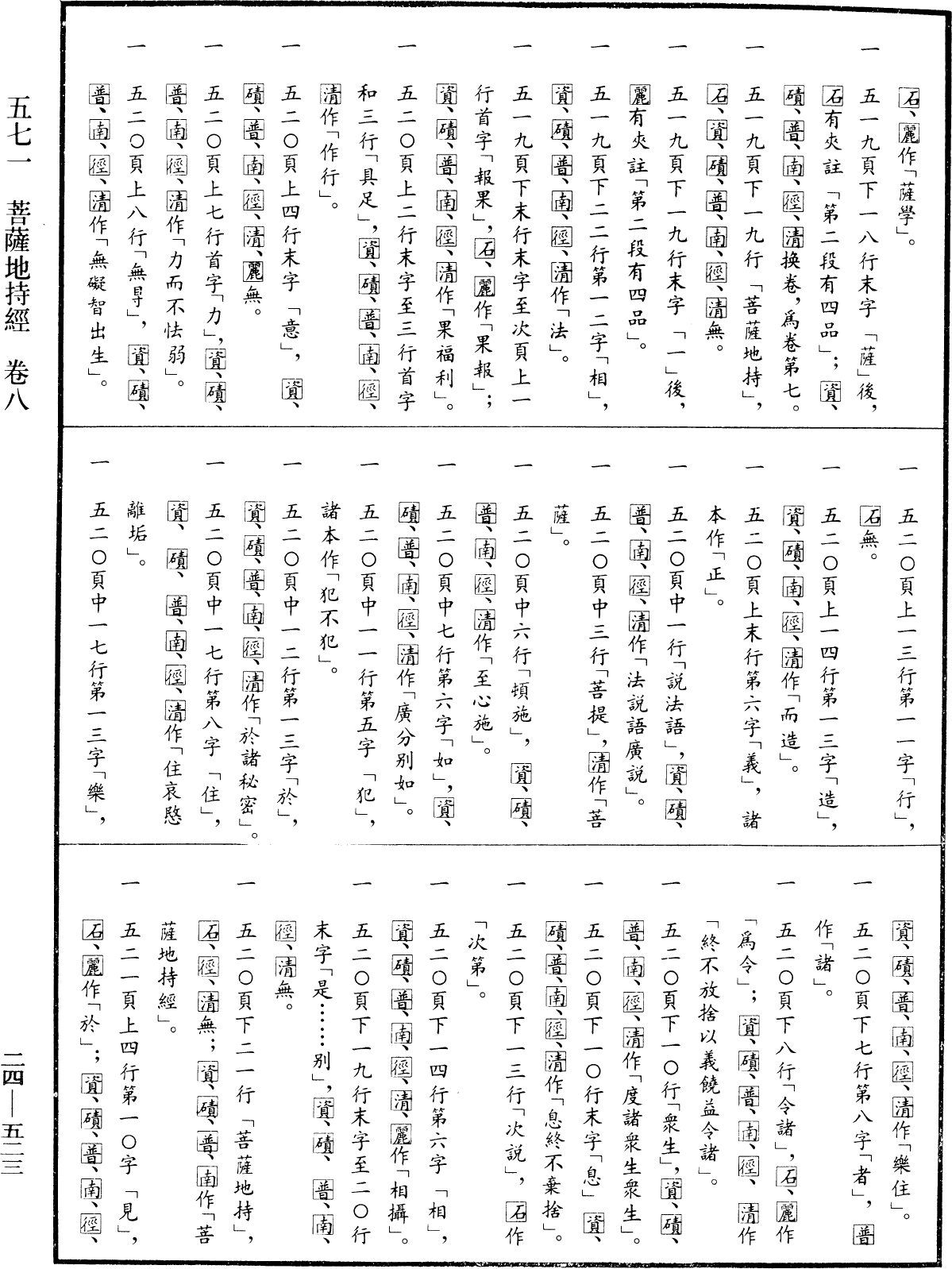 菩薩地持經《中華大藏經》_第24冊_第523頁