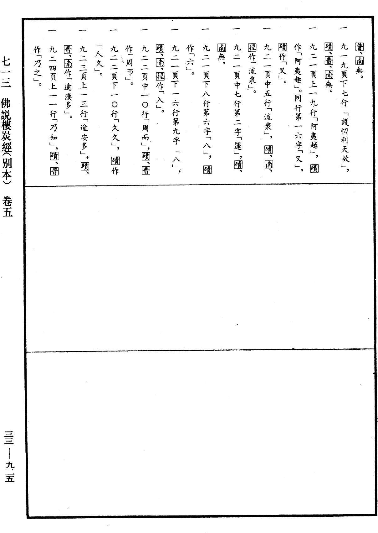 佛說樓炭經(別本)《中華大藏經》_第33冊_第0925頁5