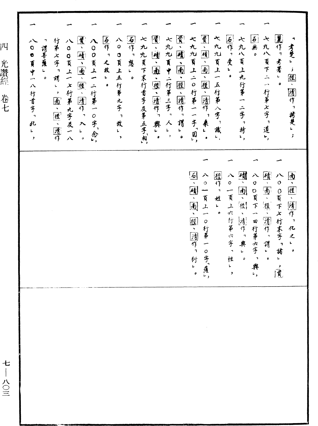 光讚般若波羅蜜經《中華大藏經》_第7冊_第0803頁7