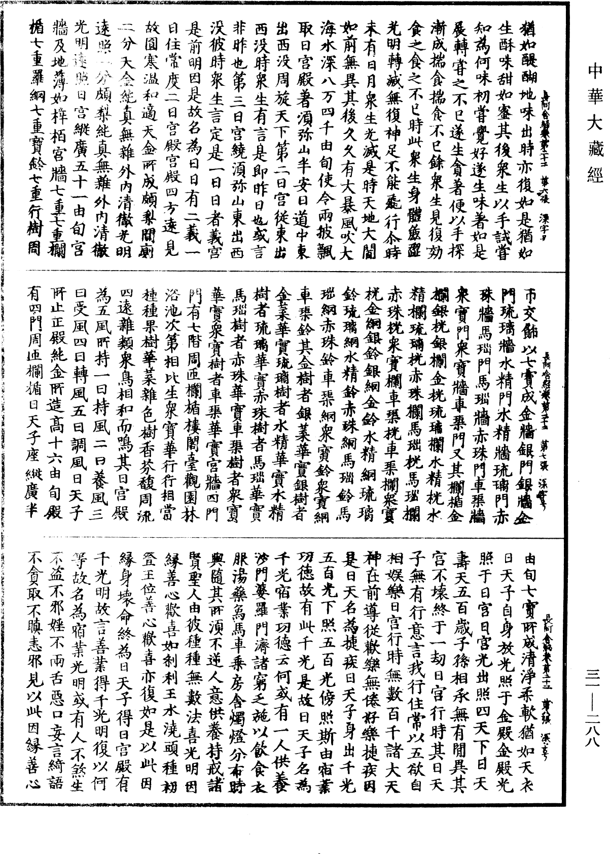 佛說長阿含經《中華大藏經》_第31冊_第0288頁