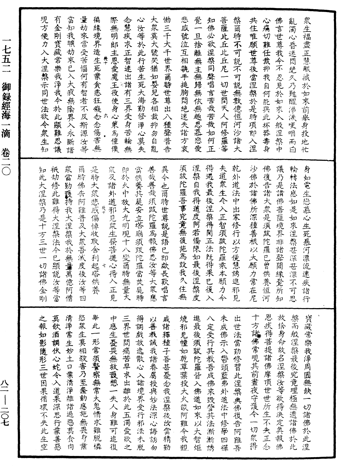 御錄經海一滴《中華大藏經》_第82冊_第0207頁