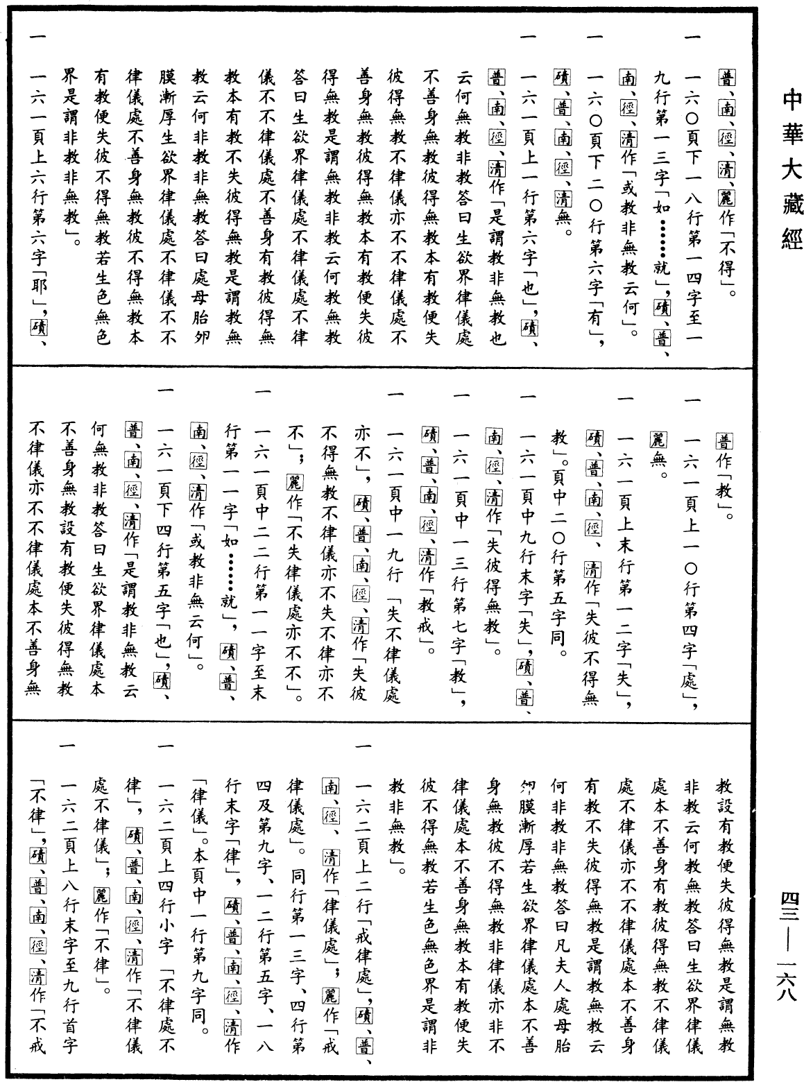 阿毗曇八犍度論《中華大藏經》_第43冊_第168頁