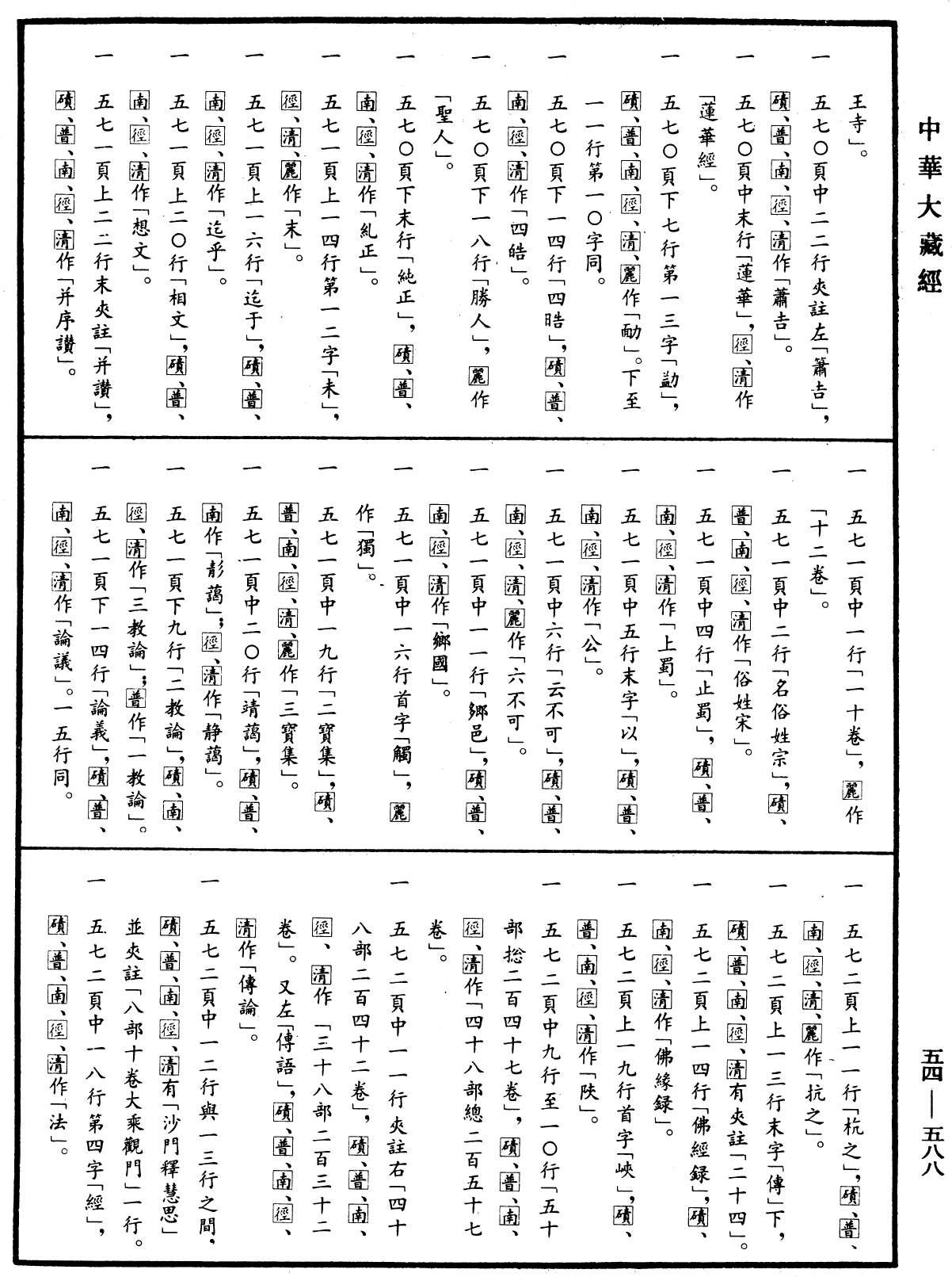 大唐內典錄《中華大藏經》_第54冊_第588頁