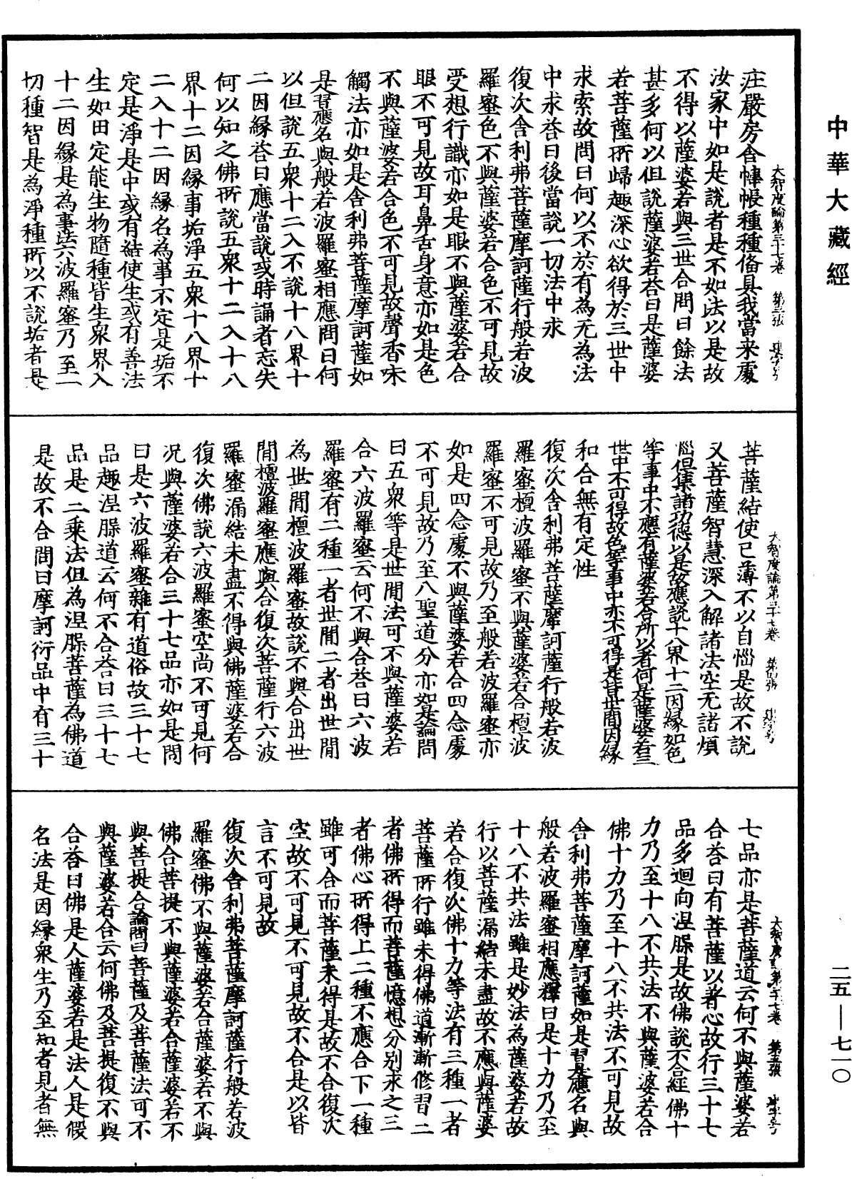 大智度論《中華大藏經》_第25冊_第710頁