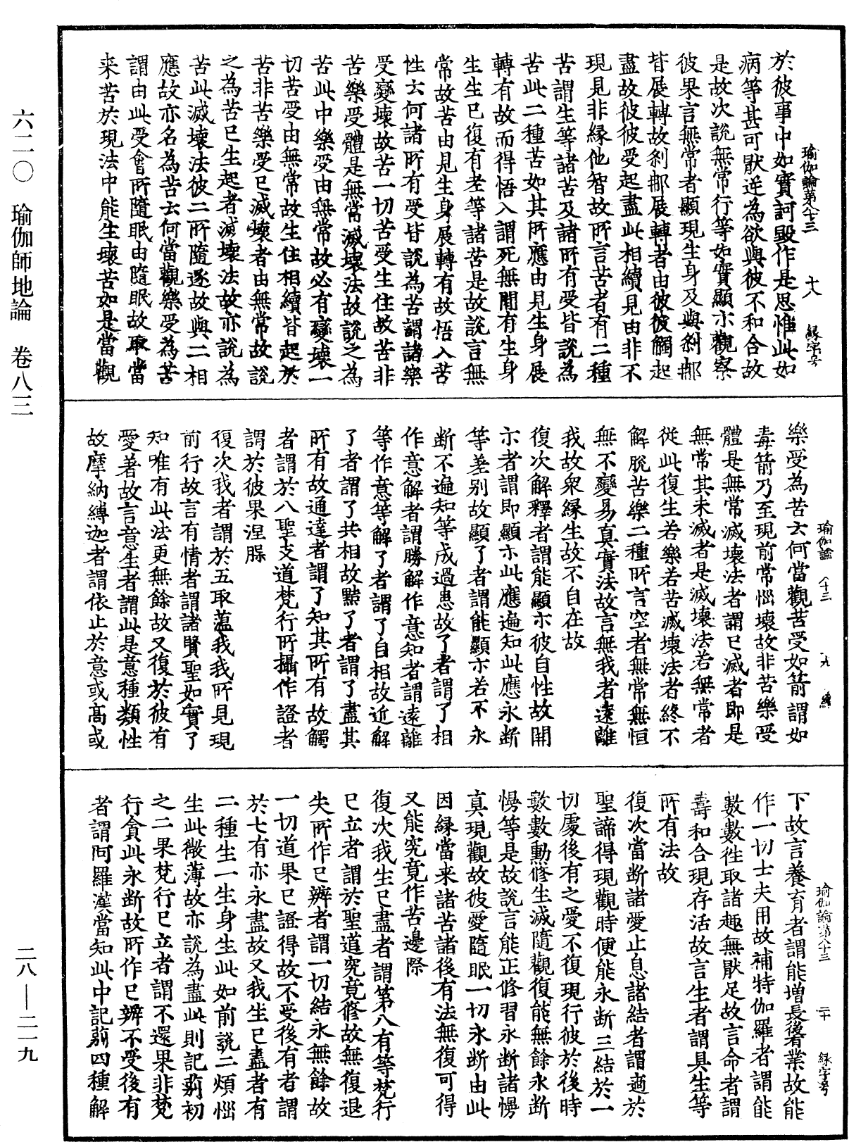 瑜伽師地論《中華大藏經》_第28冊_第0219頁