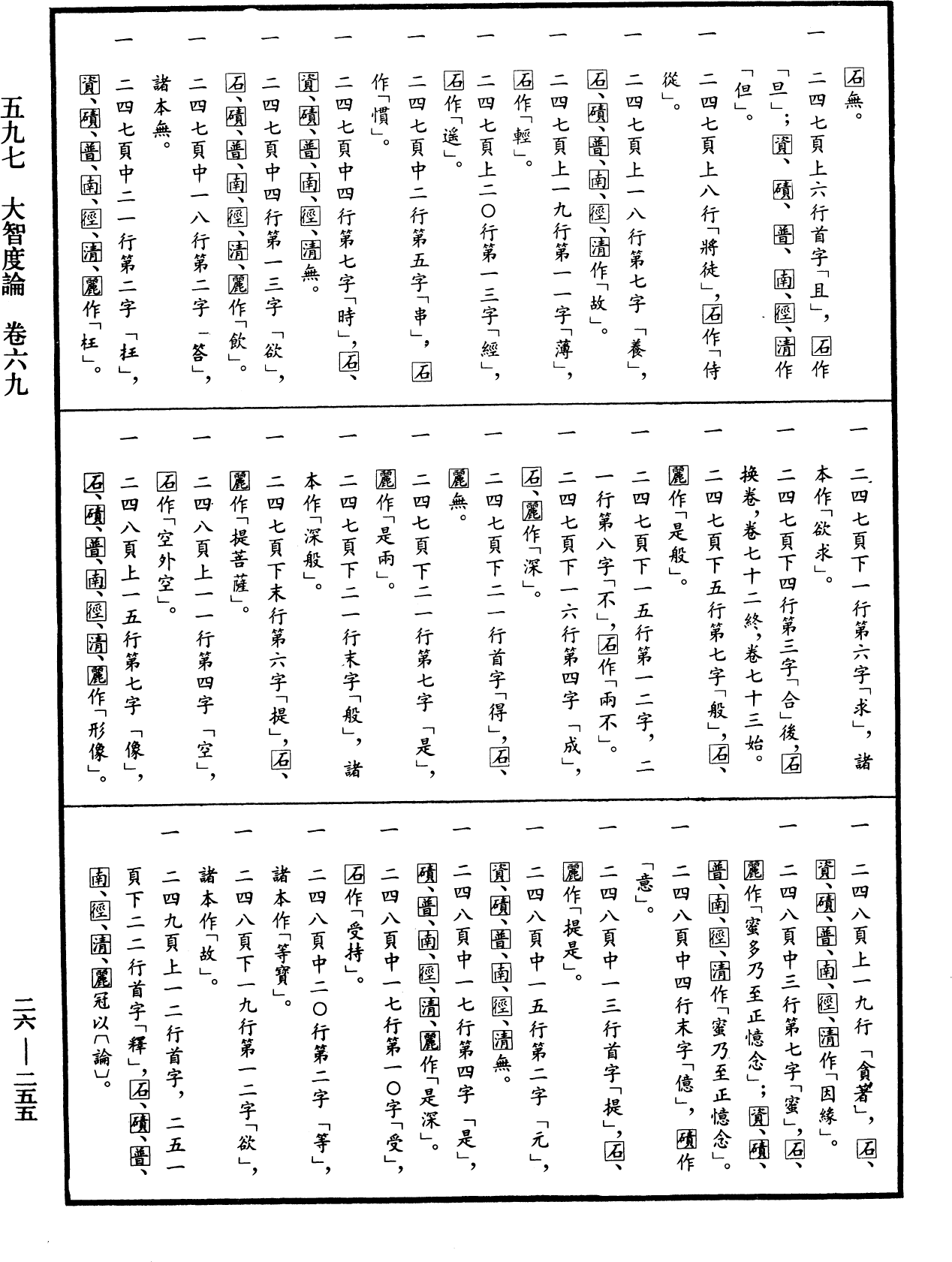 大智度論《中華大藏經》_第26冊_第255頁