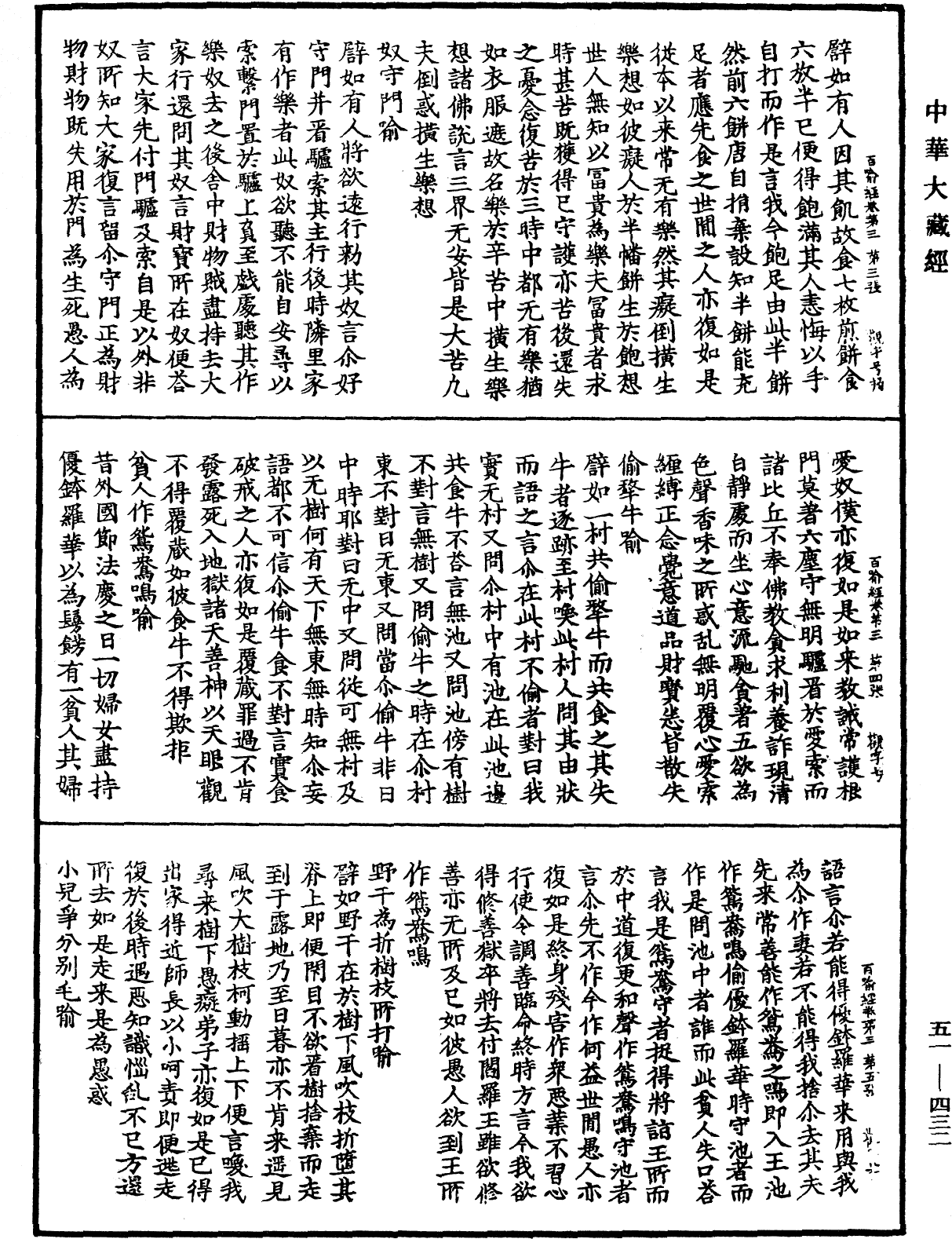 佛說百喻經《中華大藏經》_第51冊_第432頁