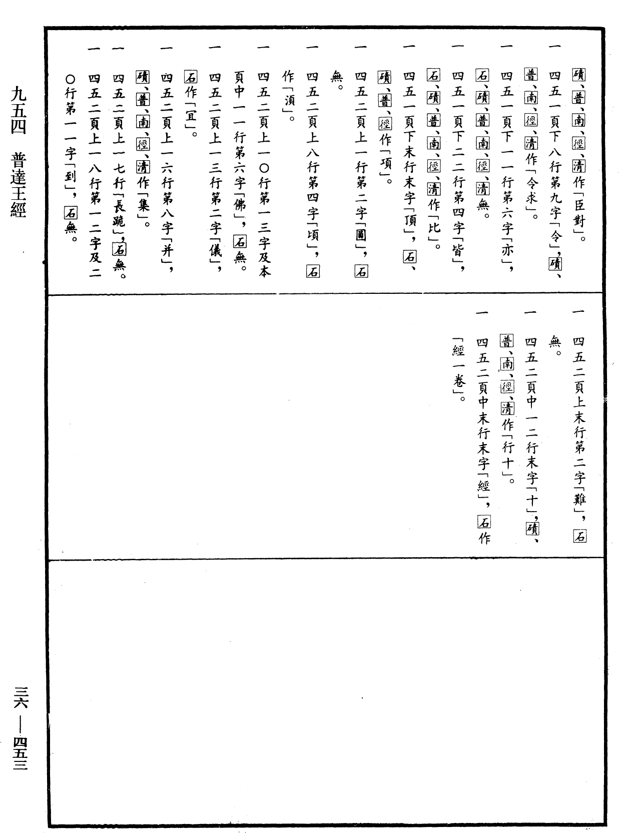 普達王經《中華大藏經》_第36冊_第0453頁