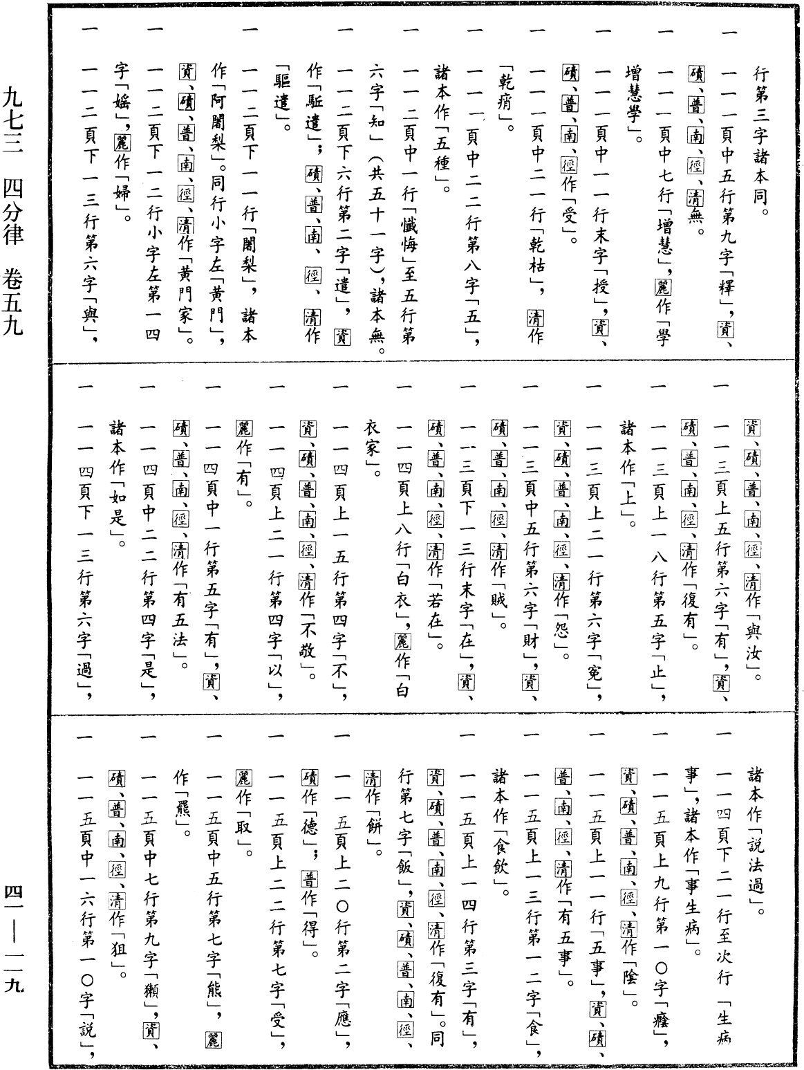 四分律《中華大藏經》_第41冊_第119頁