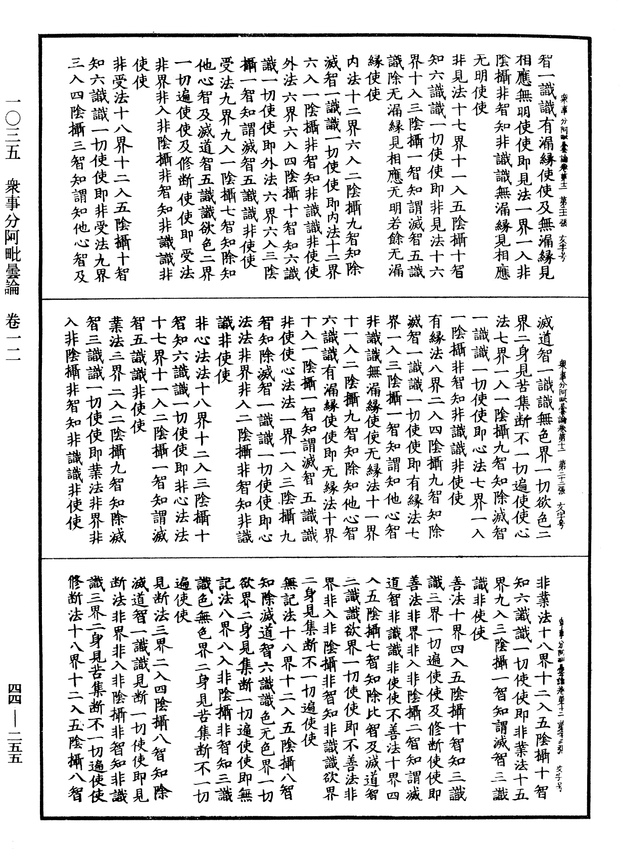 眾事分阿毗曇論《中華大藏經》_第44冊_第0255頁